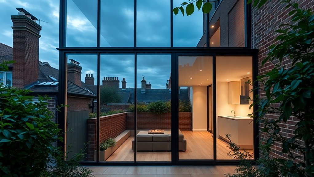 Glass Extension Walls Lower Edmonton
