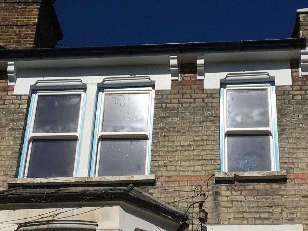 New uPVC sash windows fitted on Victorian terrace in Lower Edmonton