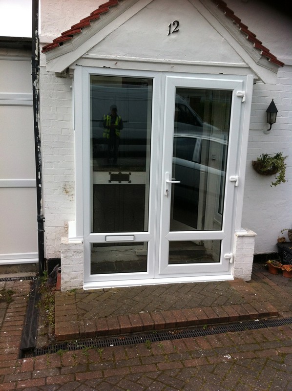 uPVC French doors fitted as front entrance in Lower Edmonton